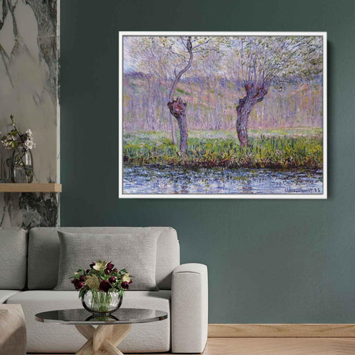 Willows in Springtime (1885) by Claude Monet - Canvas Artwork