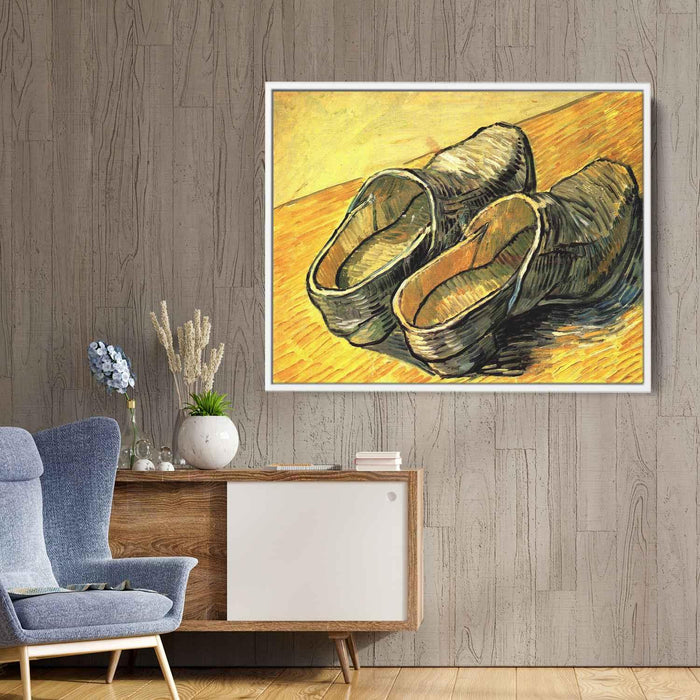 A Pair of Leather Clogs (1888) by Vincent van Gogh - Canvas Artwork