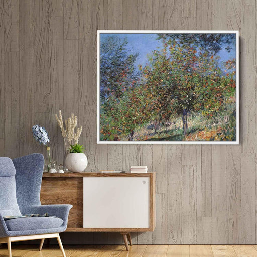 Apple Trees on the Chantemesle Hill (1878) by Claude Monet - Canvas Artwork