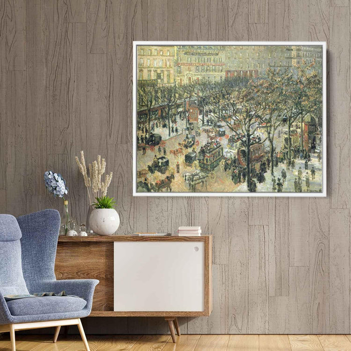 Boulevard des Italiens Morning, Sunlight by Camille Pissarro - Canvas Artwork