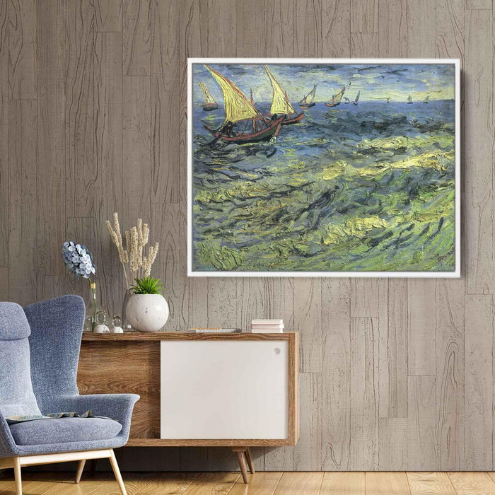 Fishing Boats at Sea (1888) by Vincent van Gogh - Canvas Artwork