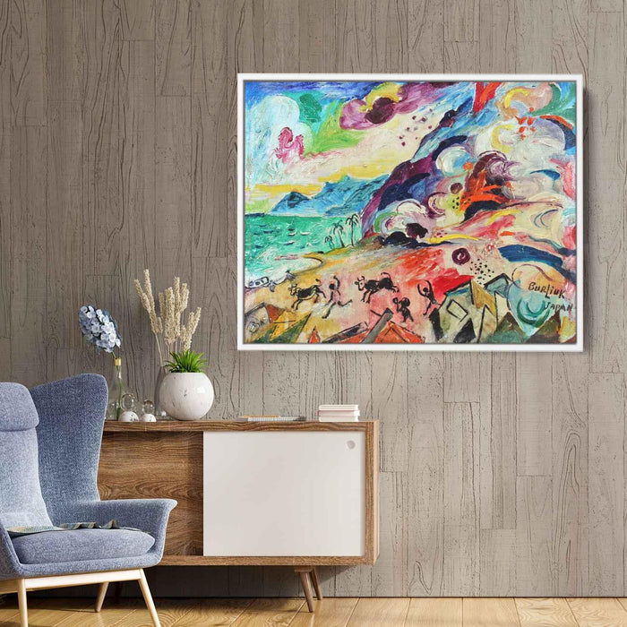 On the Beach, Japan by David Burliuk - Canvas Artwork