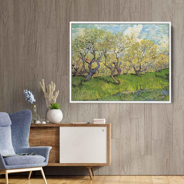 Orchard in Blossom (1888) by Vincent van Gogh - Canvas Artwork