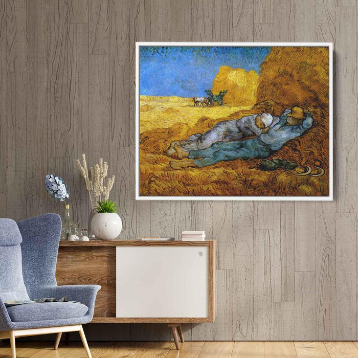 Noon, rest from work (after Millet) by Vincent van Gogh - Canvas Artwork