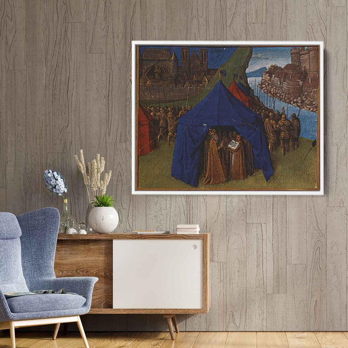 St. Jacques appears to Charlemagne (1460) by Jean Fouquet - Canvas Artwork