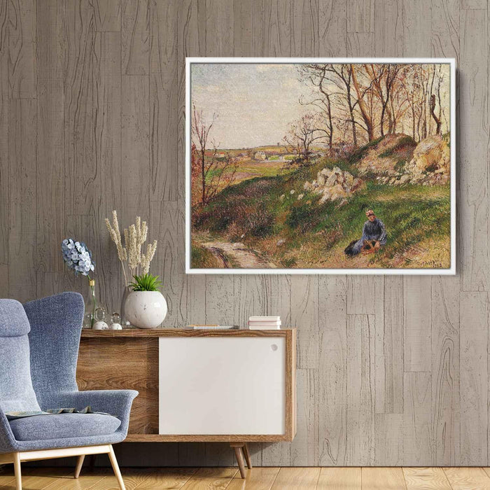 The Chou Quarries, Pontoise by Camille Pissarro - Canvas Artwork