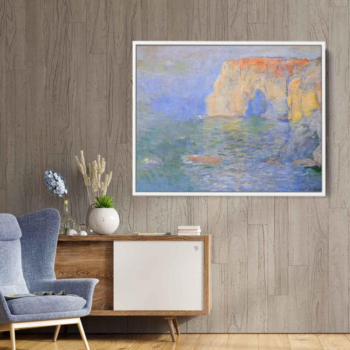 The Manneport, Reflections of Water by Claude Monet - Canvas Artwork