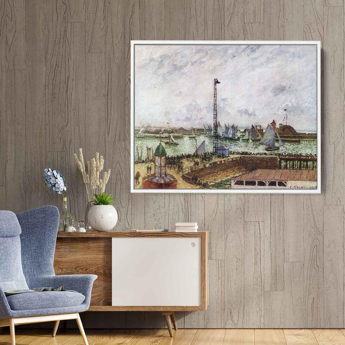 The pilot's jetty, Le Havre by Camille Pissarro - Canvas Artwork