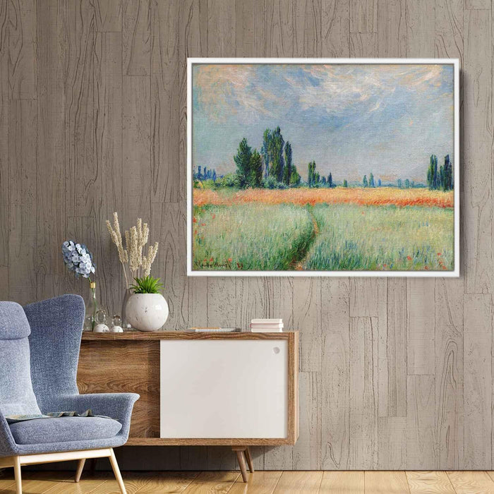 The Wheat Field (1881) by Claude Monet - Canvas Artwork