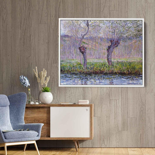 Willows in Springtime (1885) by Claude Monet - Canvas Artwork