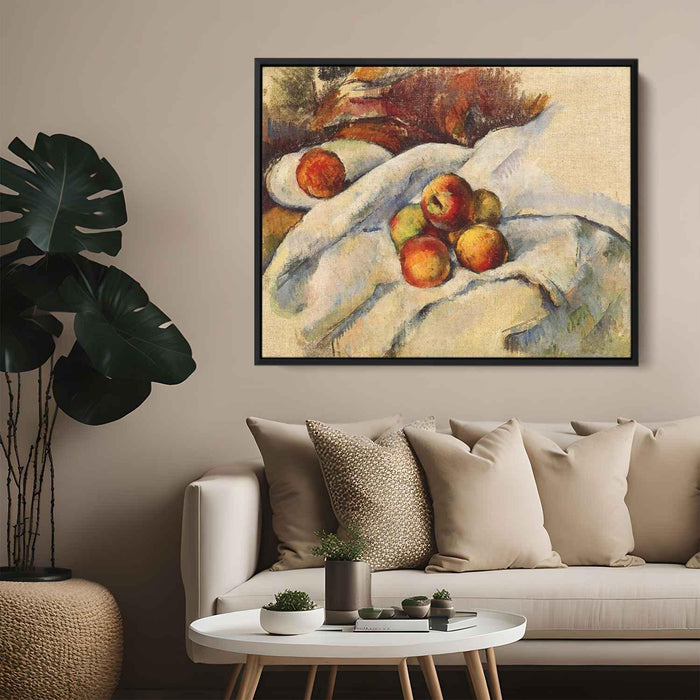 Apples on a Sheet (1900) by Paul Cezanne - Canvas Artwork