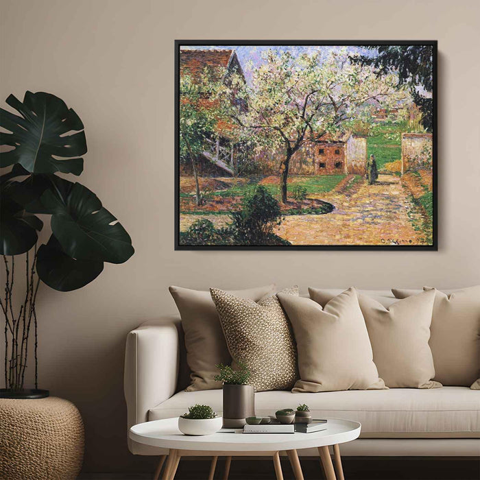 Flowering Plum Tree, Eragny by Camille Pissarro - Canvas Artwork