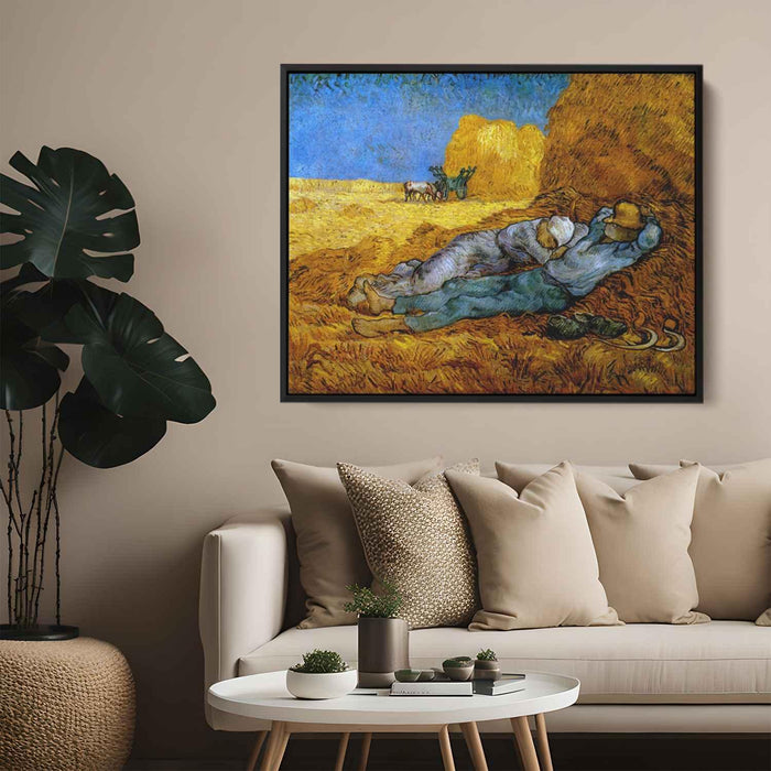 Noon, rest from work (after Millet) by Vincent van Gogh - Canvas Artwork