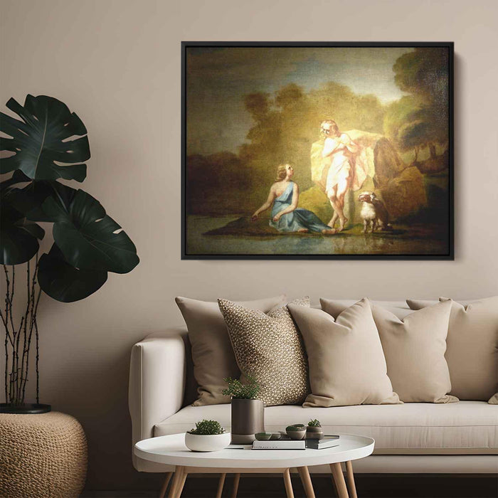Shepherds of Arcadia (1843) by Jean-Francois Millet - Canvas Artwork