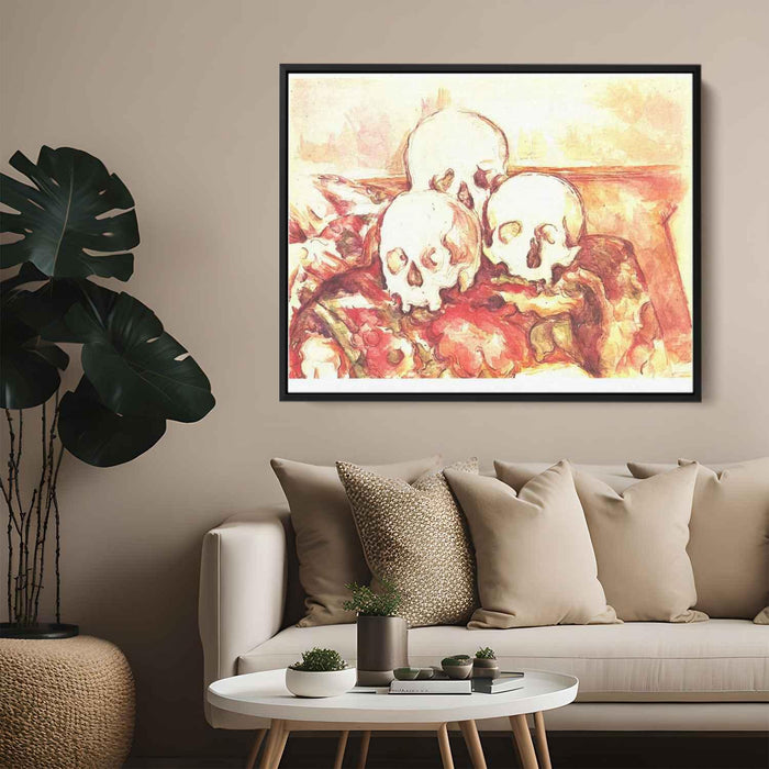 Still life with three skulls (1903) by Paul Cezanne - Canvas Artwork