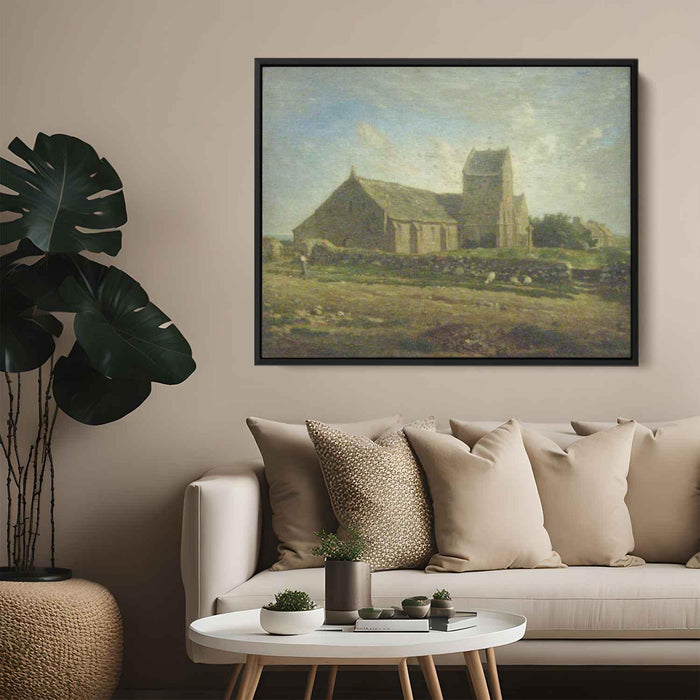 The Church of Greville by Jean-Francois Millet - Canvas Artwork