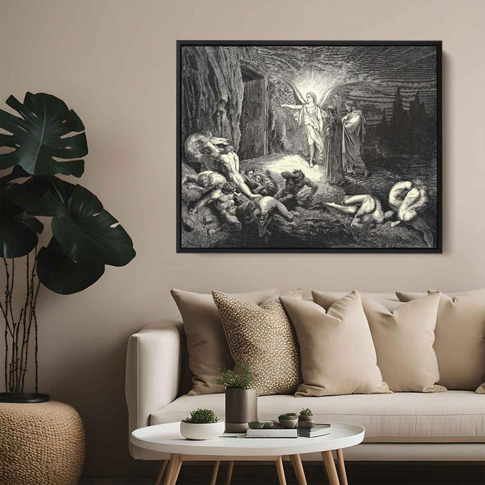 The Inferno, Canto 9 by Gustave Dore - Canvas Artwork