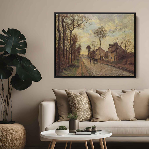 The Louveciennes Road (1870) by Camille Pissarro - Canvas Artwork