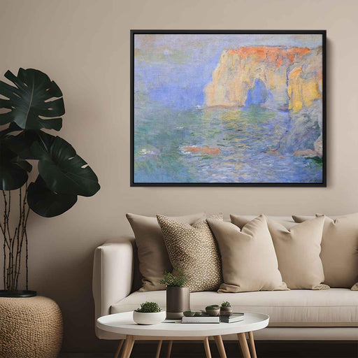 The Manneport, Reflections of Water by Claude Monet - Canvas Artwork