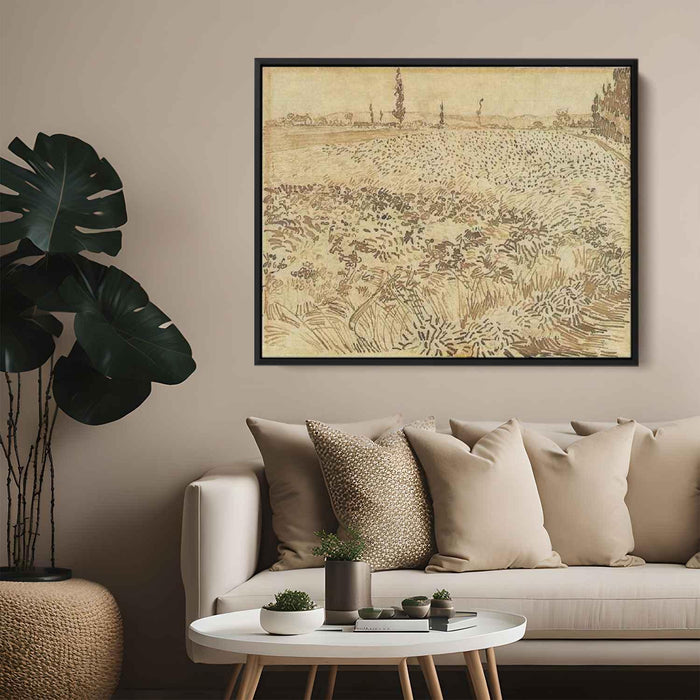 Wheat Field (1888) by Vincent van Gogh - Canvas Artwork