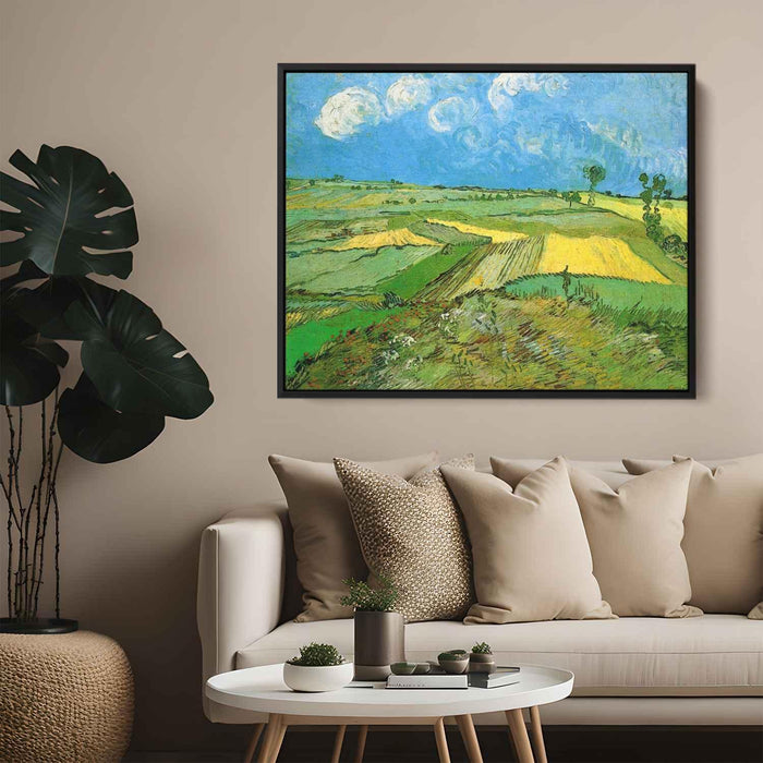 Wheat Fields at Auvers Under Clouded Sky (1890) by Vincent van Gogh - Canvas Artwork