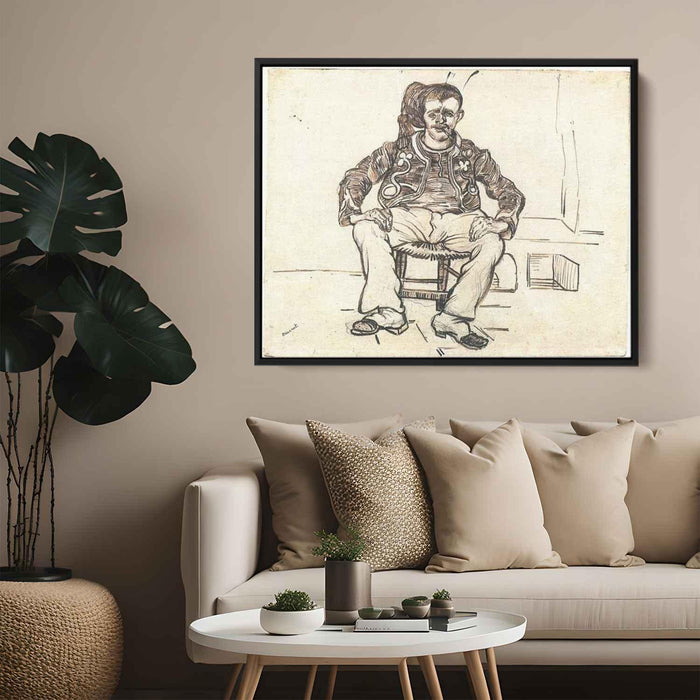 Zouave Sitting, Whole Figure by Vincent van Gogh - Canvas Artwork