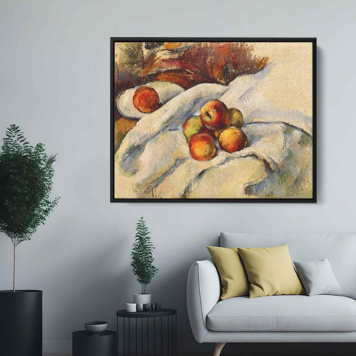 Apples on a Sheet (1900) by Paul Cezanne - Canvas Artwork