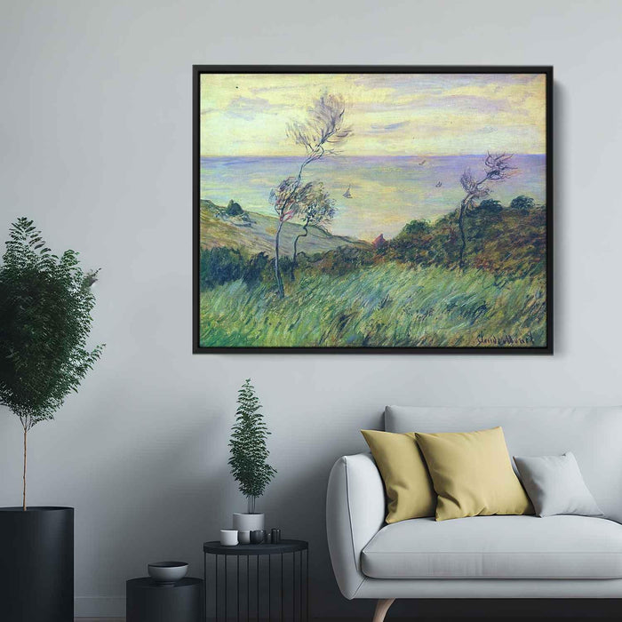 Cliffs of Varengeville, Gust of Wind by Claude Monet - Canvas Artwork