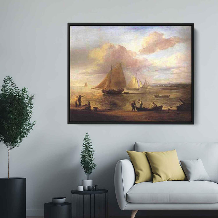 Coastal Scene, a Calm by Thomas Gainsborough - Canvas Artwork