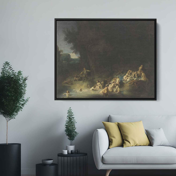 Diana Bathing, with the Stories of Actaeon and Callisto by Rembrandt - Canvas Artwork
