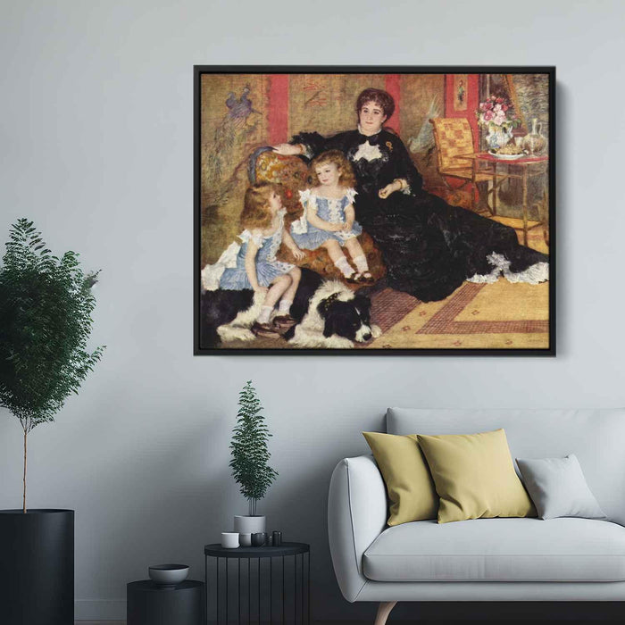 Madame Georges Charpentier and her Children (1878) by Pierre-Auguste Renoir - Canvas Artwork