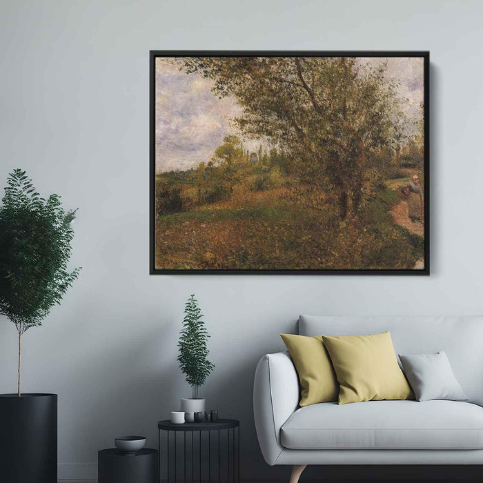 Pontoise Landscape, Through the Fields by Camille Pissarro - Canvas Artwork