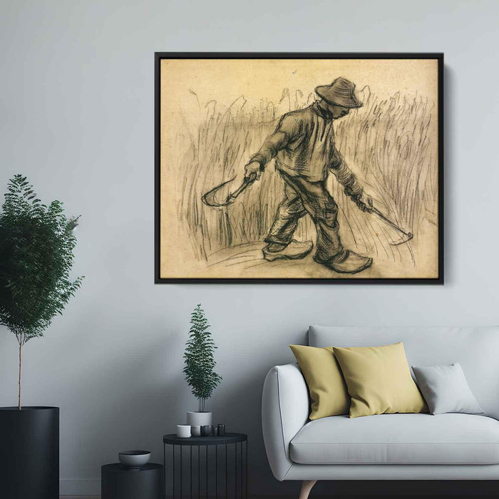 Reaper (1885) by Vincent van Gogh - Canvas Artwork