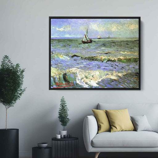 Seascape at Saintes-Maries (1888) by Vincent van Gogh - Canvas Artwork