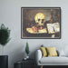 Still life with skull, candle and book by Paul Cezanne - Canvas Artwork