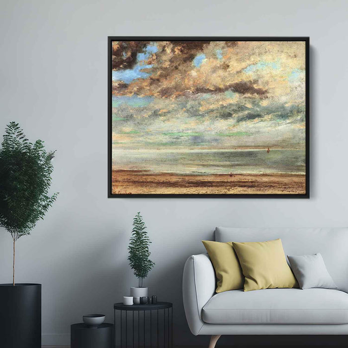 The Beach, Sunset by Gustave Courbet - Canvas Artwork