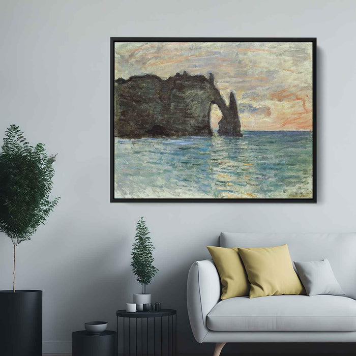 The Manneport, Cliff at Etretat by Claude Monet - Canvas Artwork