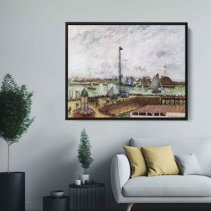 The pilot's jetty, Le Havre by Camille Pissarro - Canvas Artwork