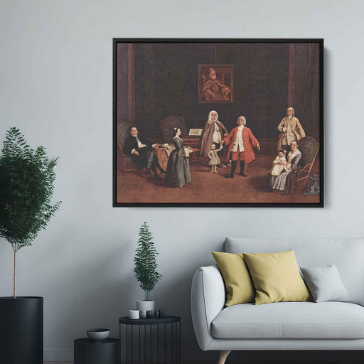 The Venetian Family (1765) by Pietro Longhi - Canvas Artwork