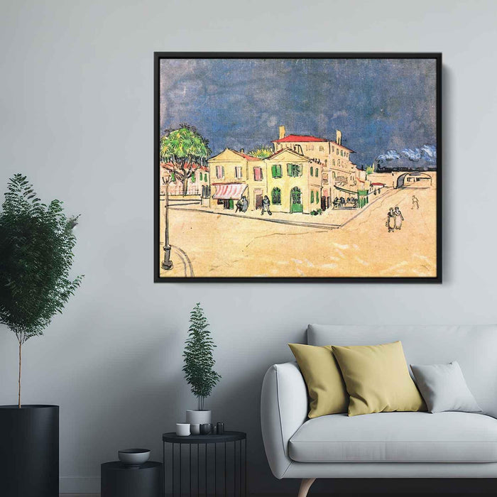 Vincent's House in Arles (The Yellow House) (1888) by Vincent van Gogh - Canvas Artwork