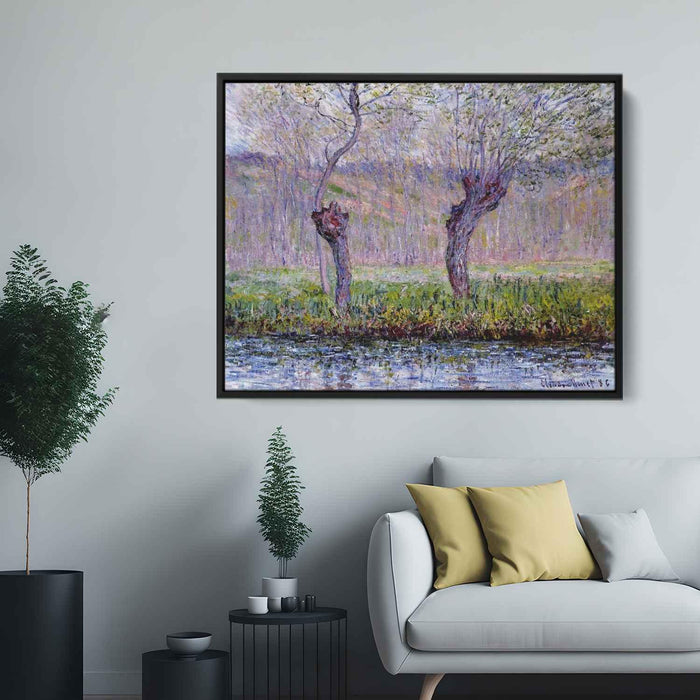 Willows in Springtime (1885) by Claude Monet - Canvas Artwork