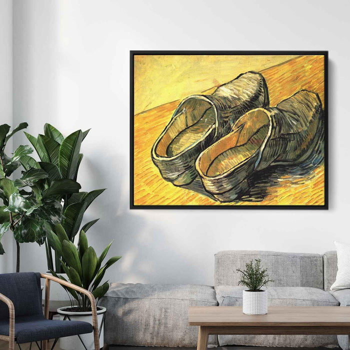 A Pair of Leather Clogs (1888) by Vincent van Gogh - Canvas Artwork