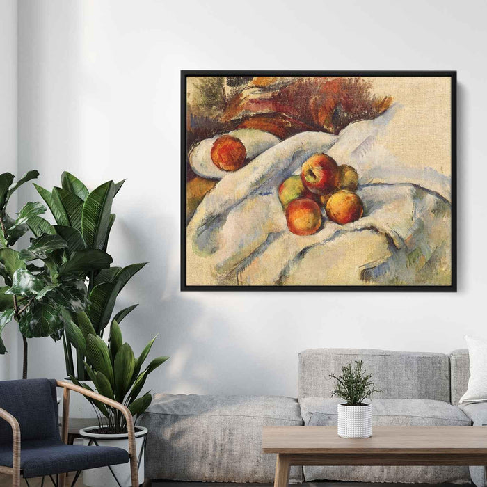 Apples on a Sheet (1900) by Paul Cezanne - Canvas Artwork