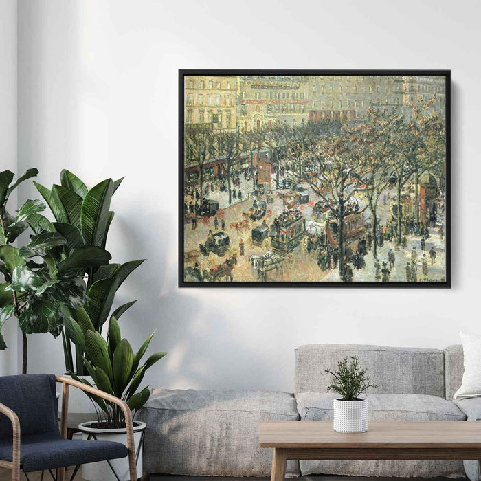 Boulevard des Italiens Morning, Sunlight by Camille Pissarro - Canvas Artwork