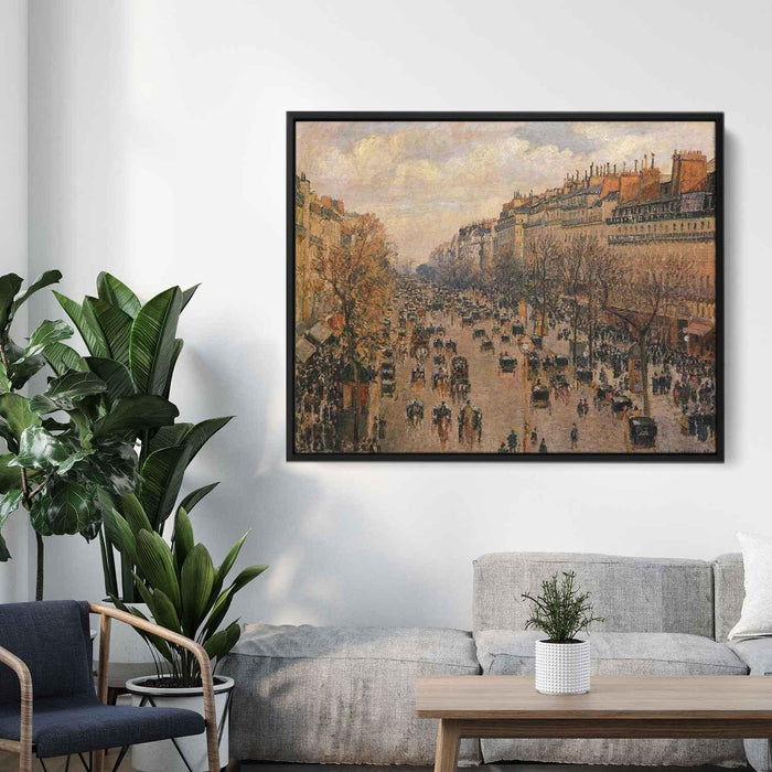 Boulevard Montmartre Afternoon, Sunlight by Camille Pissarro - Canvas Artwork