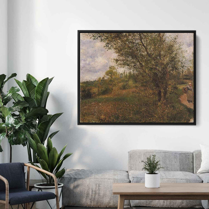 Pontoise Landscape, Through the Fields by Camille Pissarro - Canvas Artwork