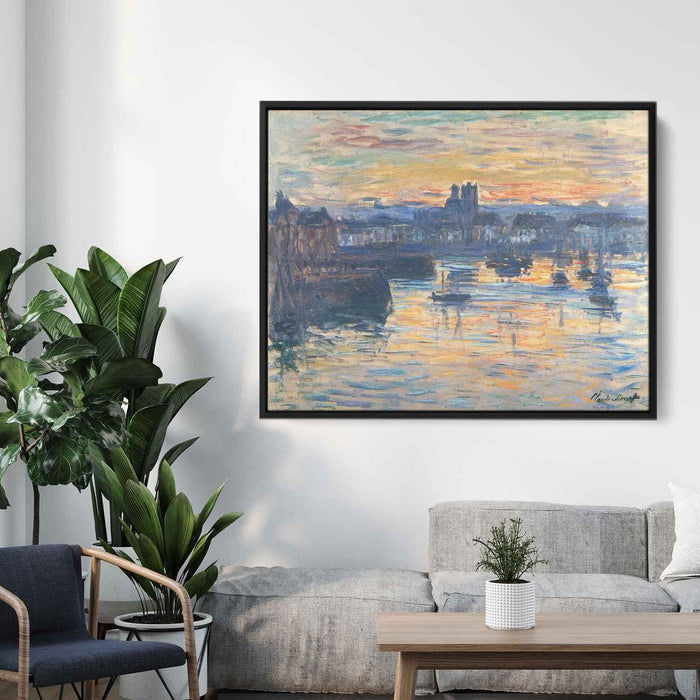 Port of Dieppe, Evening by Claude Monet - Canvas Artwork