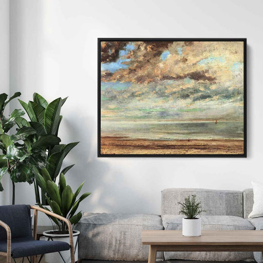 The Beach, Sunset by Gustave Courbet - Canvas Artwork