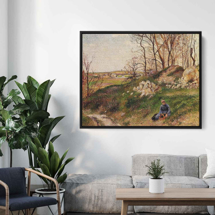 The Chou Quarries, Pontoise by Camille Pissarro - Canvas Artwork