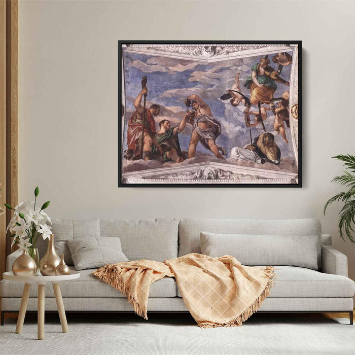 Bacchus, Vertumnus and Saturn by Paolo Veronese - Canvas Artwork